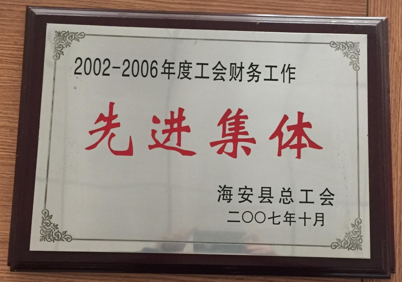2002-2006工會財務工作先進集體